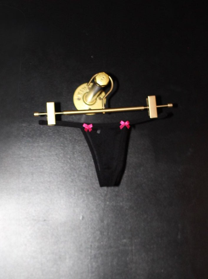 Close-up of pink bow detailing on Fantasy Girl Thong
